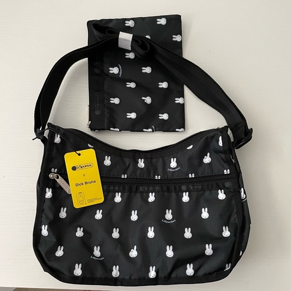 LeSportsac 7520 CLASSIC HOBO Miffy and Dan Shoulder Bag and Pouch Set - Picture 13 of 14